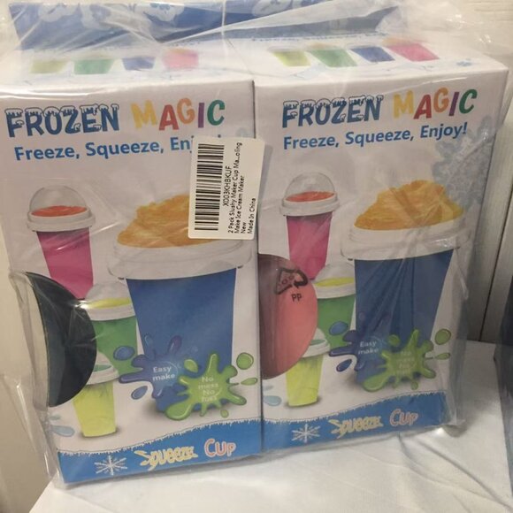 500ml Silicone Slushie Cup Quick Frozen Magic Slushy Cup for Milk Shake, Juice - Picture 8 of 9